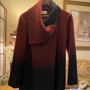 Stunning, warm sweater/coat, slightly asymmetric
